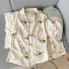 Women’s Cute Dog Embroidery Pajama Set