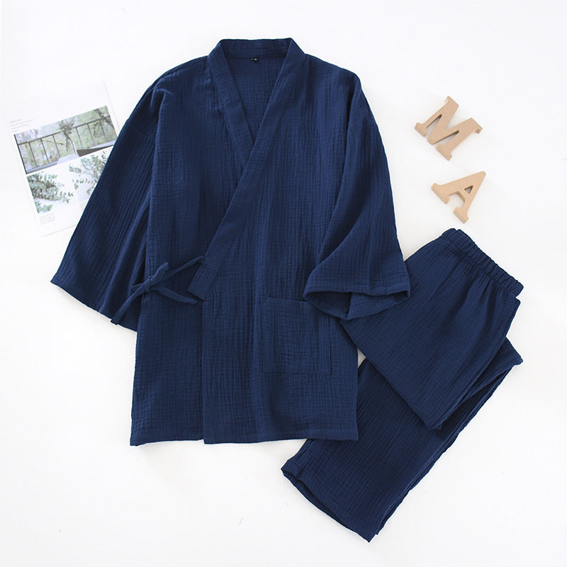 2025 Japanese Cotton Kimono Pajama Set
