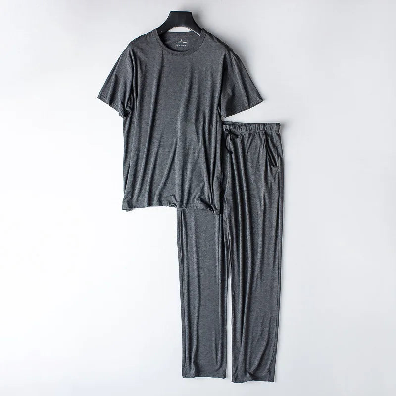 Men’s Modal Short-Sleeve Pajama Set