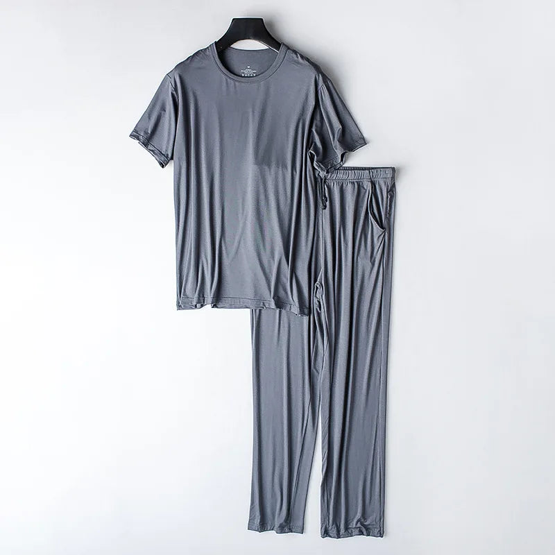 Men’s Modal Short-Sleeve Pajama Set