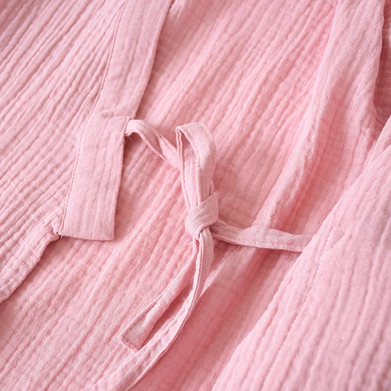 2025 Japanese Cotton Kimono Pajama Set