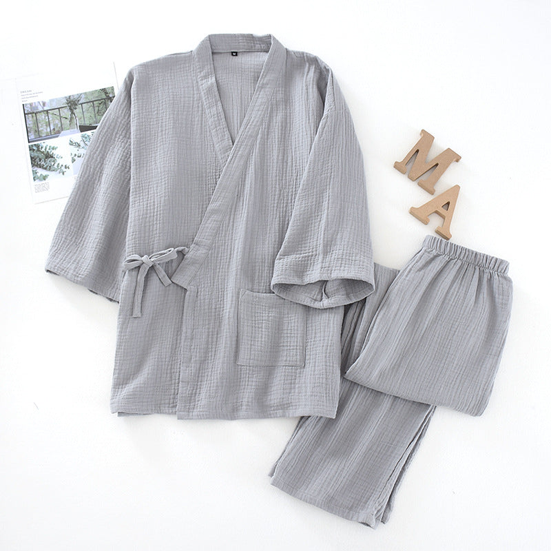 2025 Japanese Cotton Kimono Pajama Set