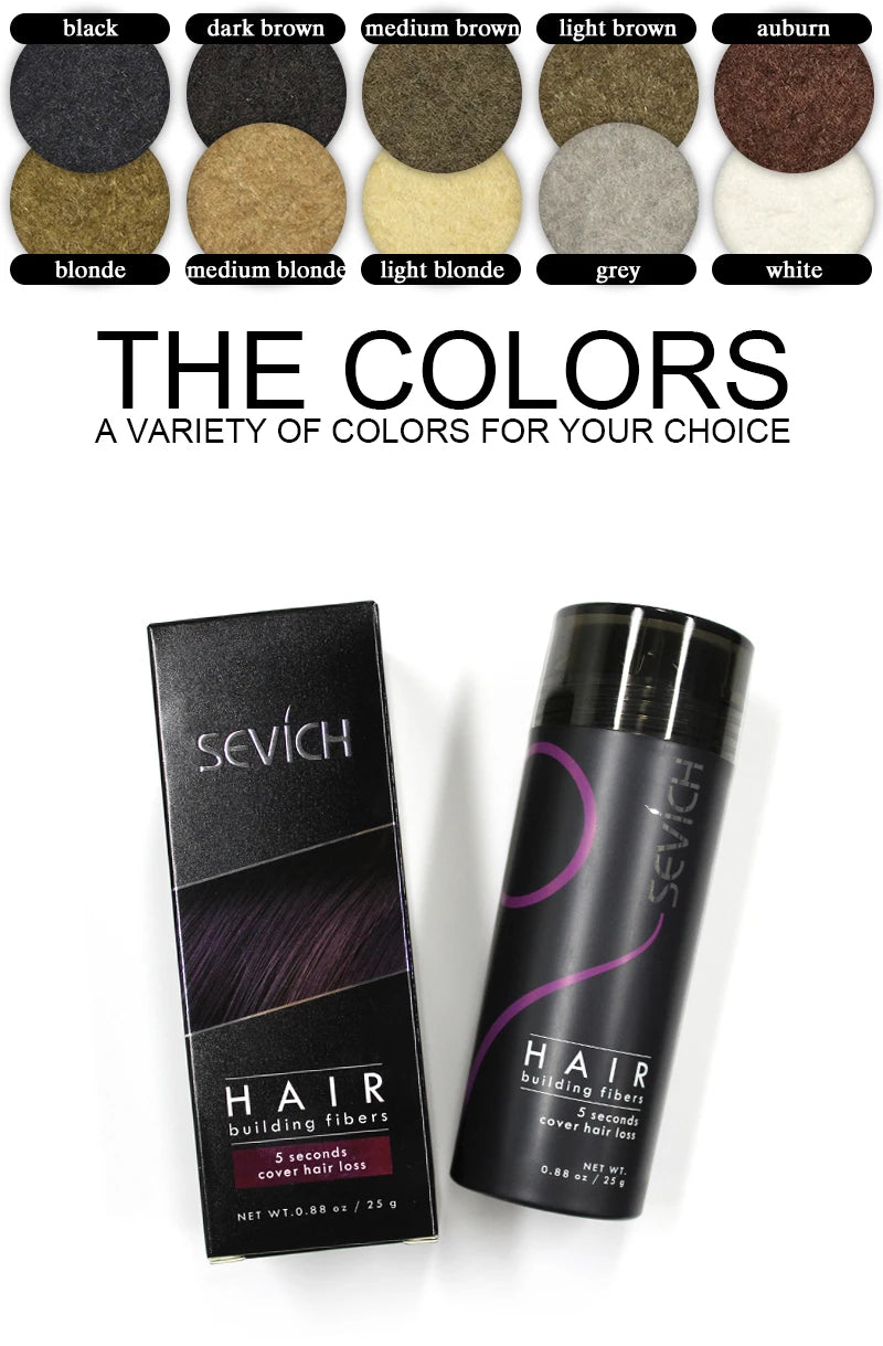Sevich Hair Building Fibers – 25g