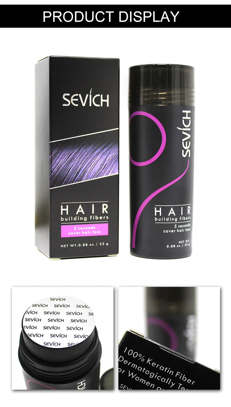 Sevich Hair Building Fibers – 25g