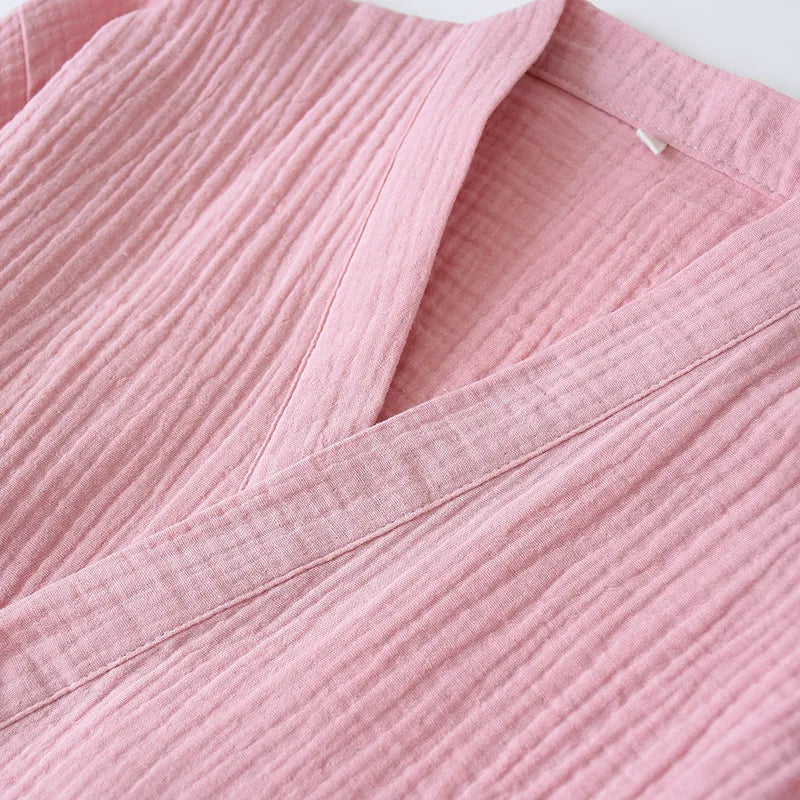 2025 Japanese Cotton Kimono Pajama Set