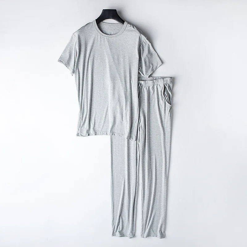 Men’s Modal Short-Sleeve Pajama Set