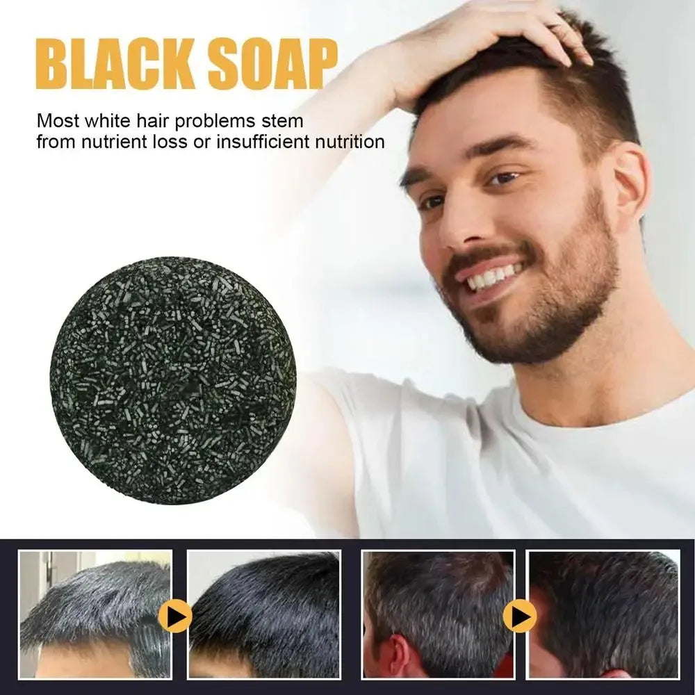Polygonum Multiflorum Black & White Hair Soap Set
