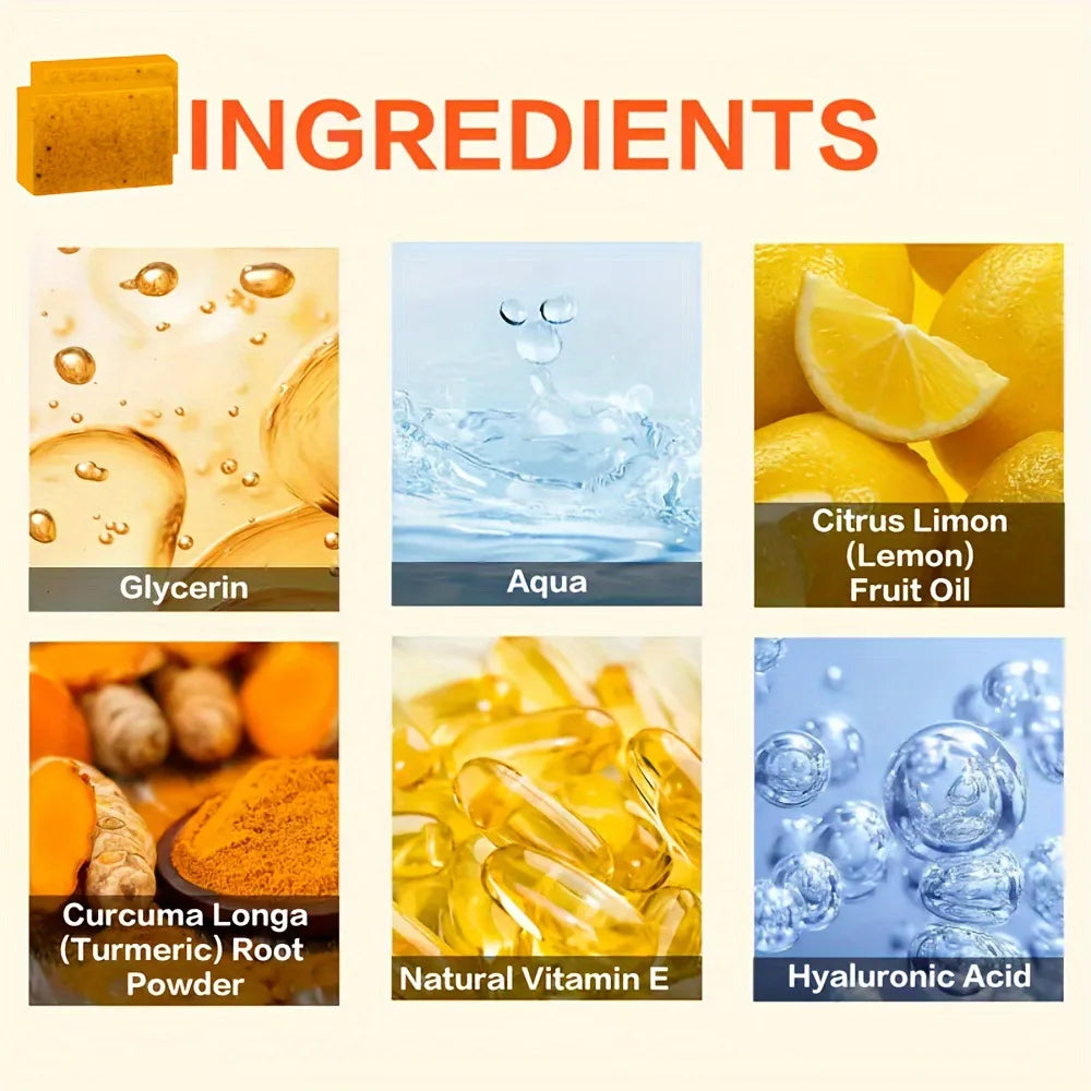 Turmeric & Lemon Handmade Soap Set