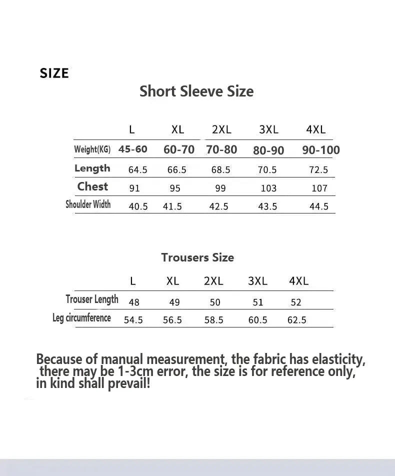 Men’s Two-Piece Ice Silk Summer Pajama Set