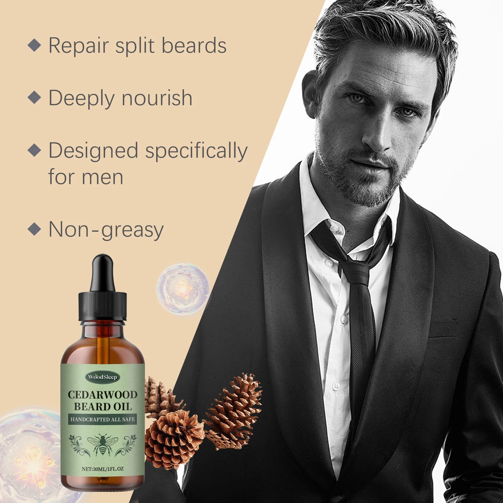 Cedarwood Beard Oil for Men