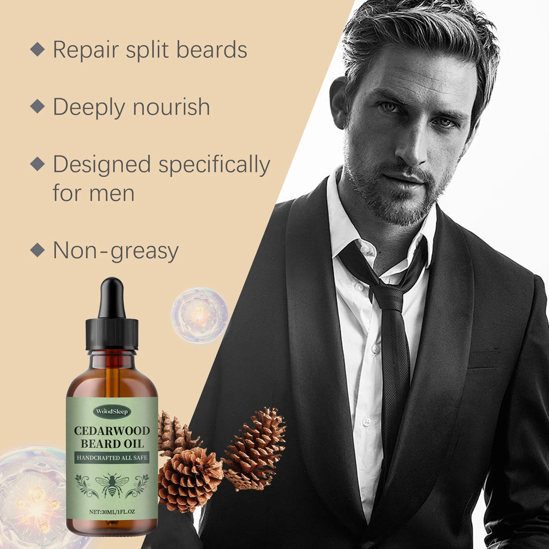 Cedarwood Beard Oil for Men