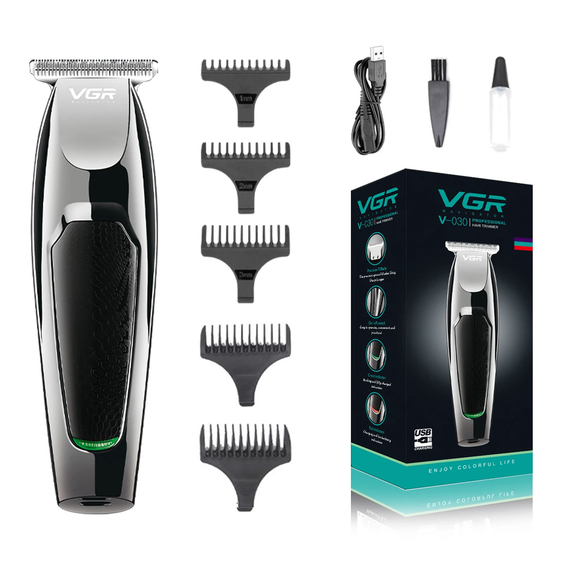 VGR V-030 Professional Cordless Hair Clipper