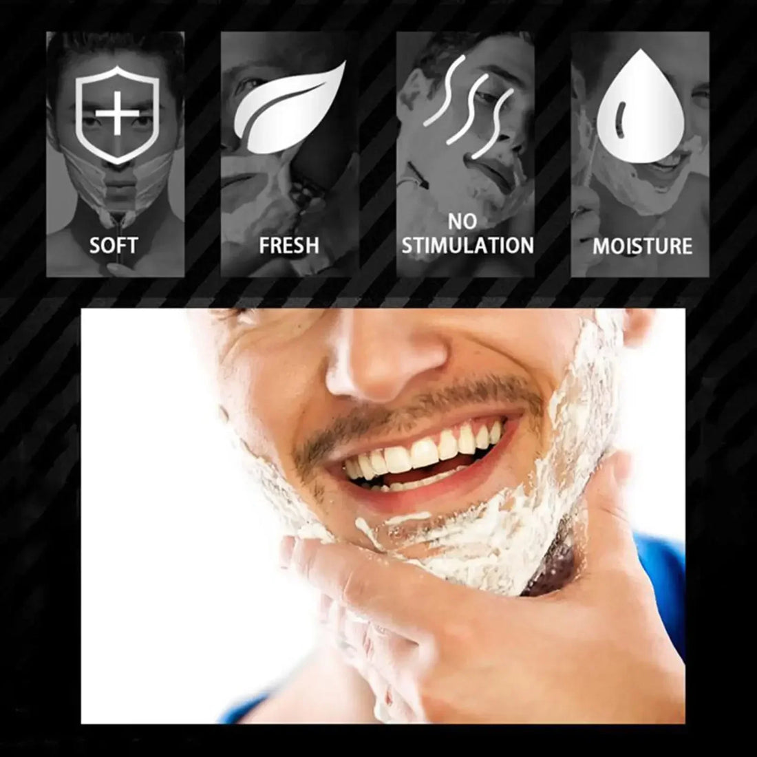 Handmade Ear & Face Shaving Soap Bar – 60g