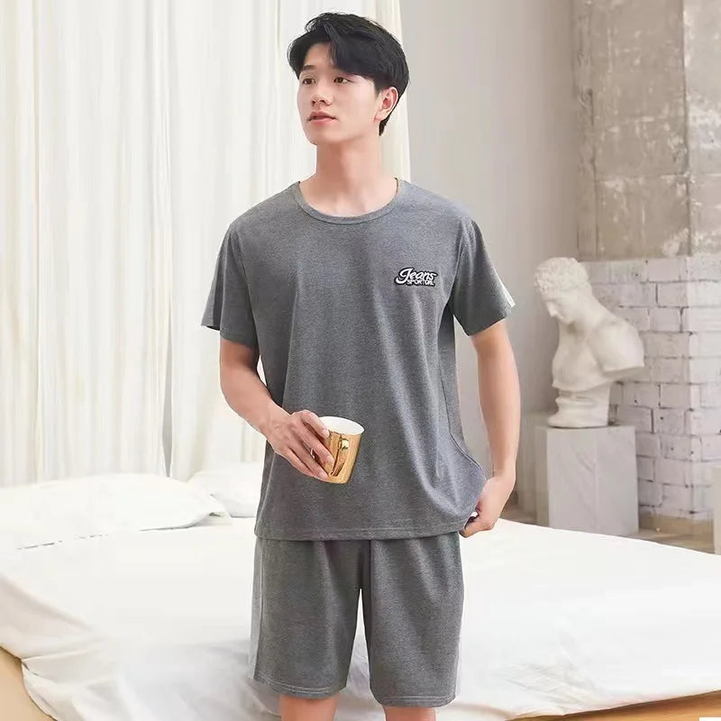 Men’s Cotton Two-Piece Pajama Set