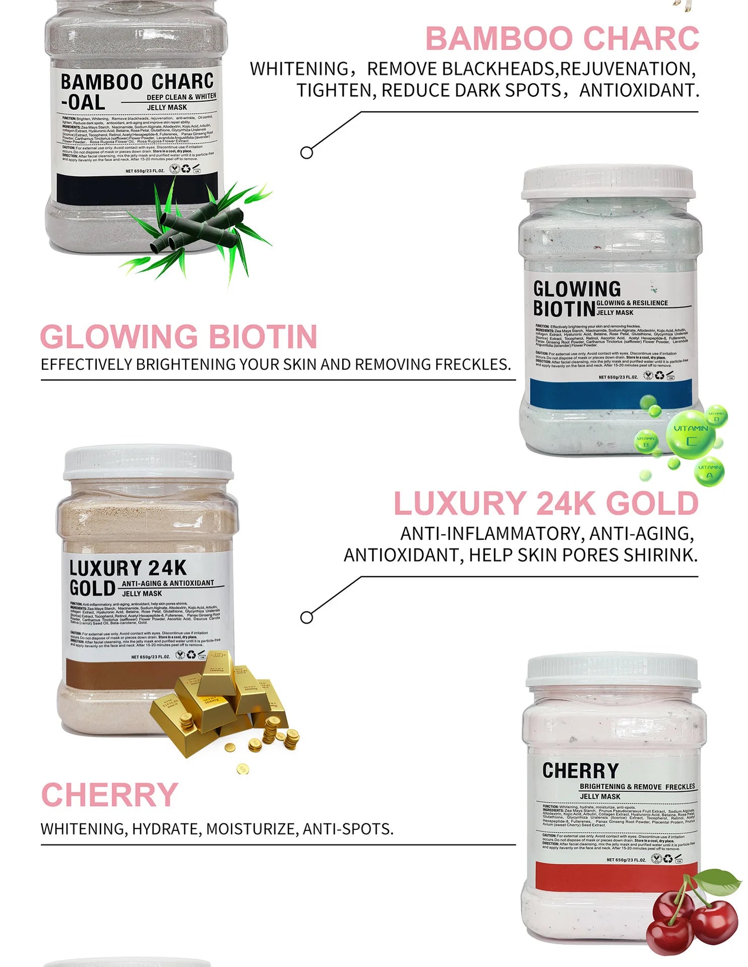 Chamomile Hyaluronic Acid Facial Mask Powder – 650g