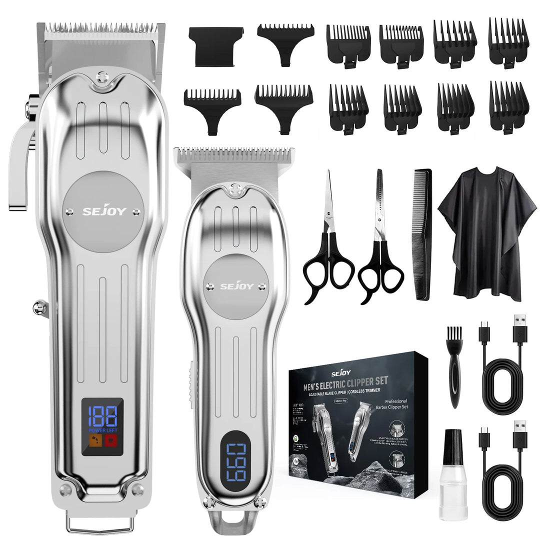Sejoy Professional Cordless Hair Clipper Kit