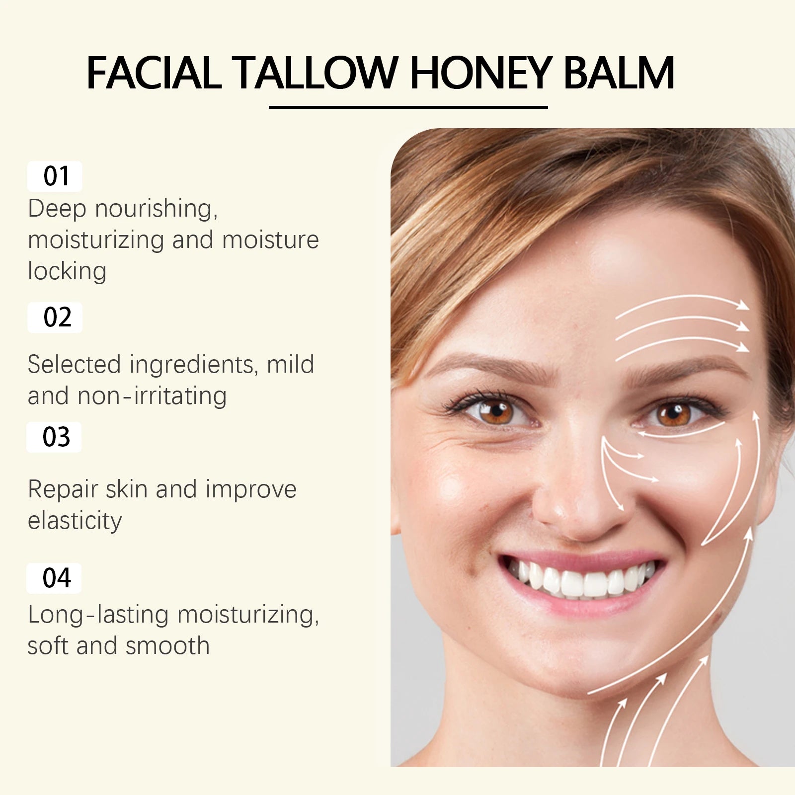 Beef Tallow Moisturizing Face Cream