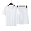 Men’s Two-Piece Ice Silk Summer Pajama Set