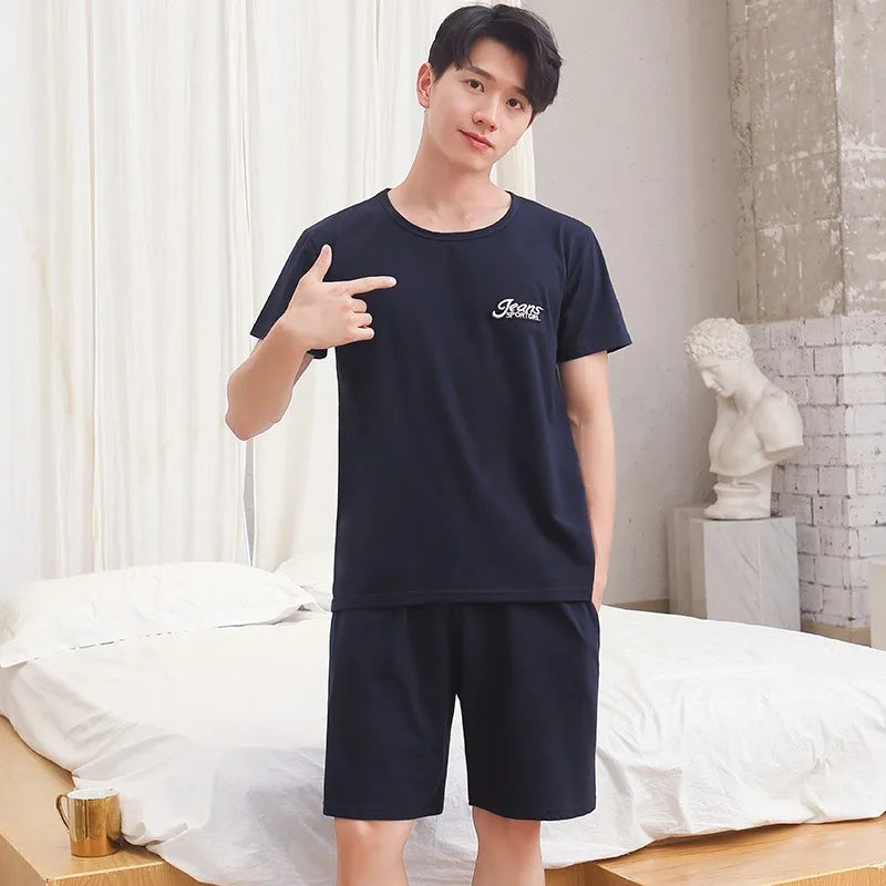 Men’s Cotton Two-Piece Pajama Set