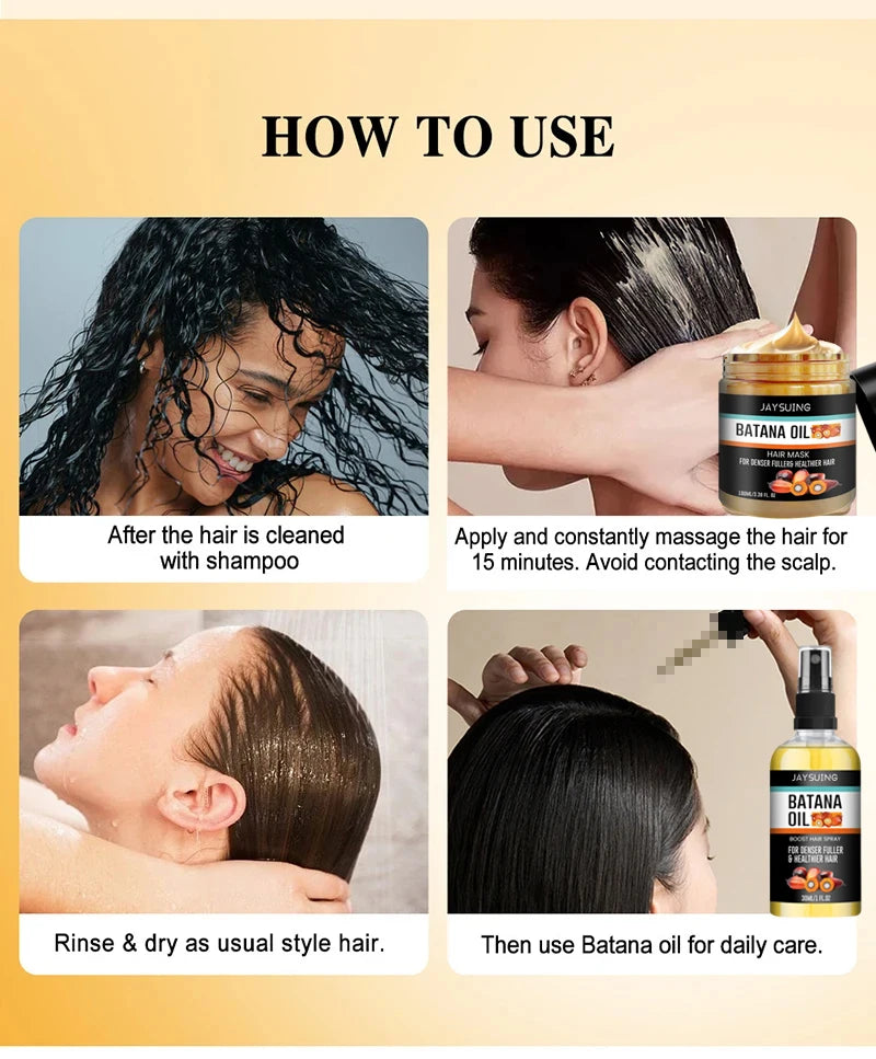 Fast Hair Growth Set – Batana Oil Treatment