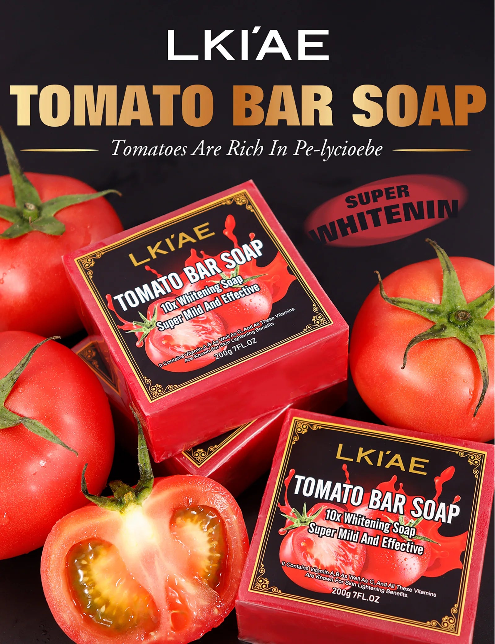 LKIAE Tomato Scented Natural Bar Soap – 200g