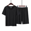 Men’s Two-Piece Ice Silk Summer Pajama Set