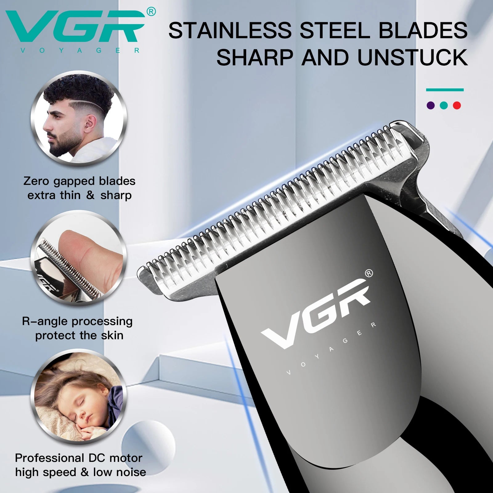 VGR V-030 Professional Cordless Hair Clipper