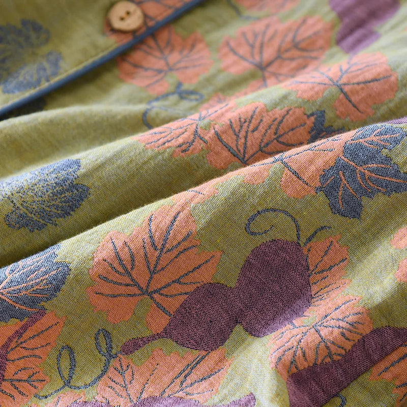 Women’s Japanese Cotton Pajama Set – Spring/Autumn