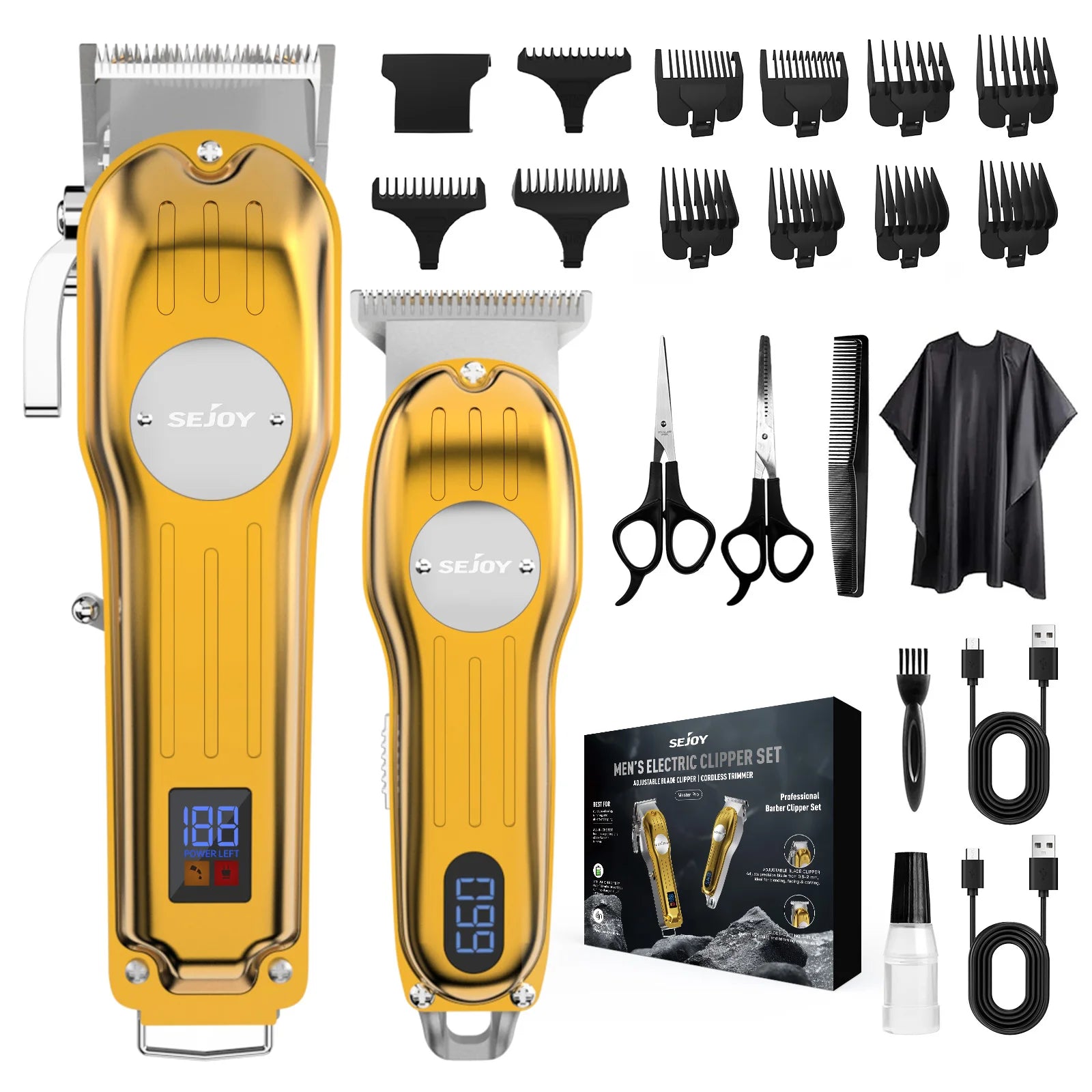 Sejoy Professional Cordless Hair Clipper Kit