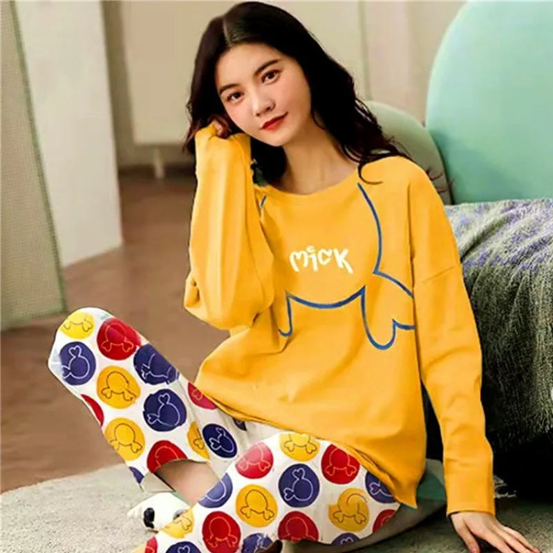Women’s Fall/Winter Cartoon Pajama Set