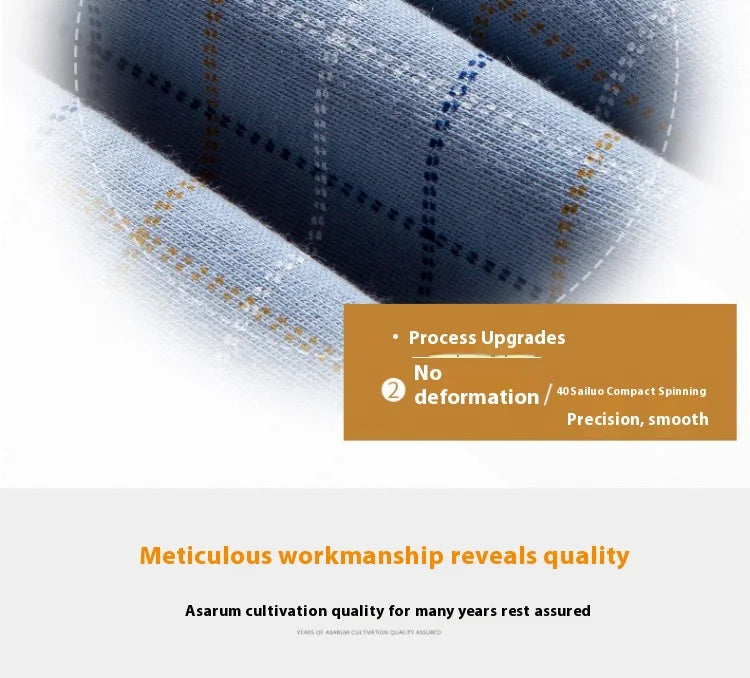 Men’s Cotton Plaid Pajama Set – Autumn/Winter