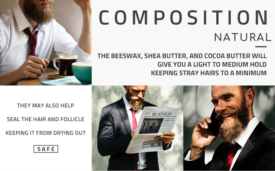 Men’s Natural Beard Balm & Growth Oil