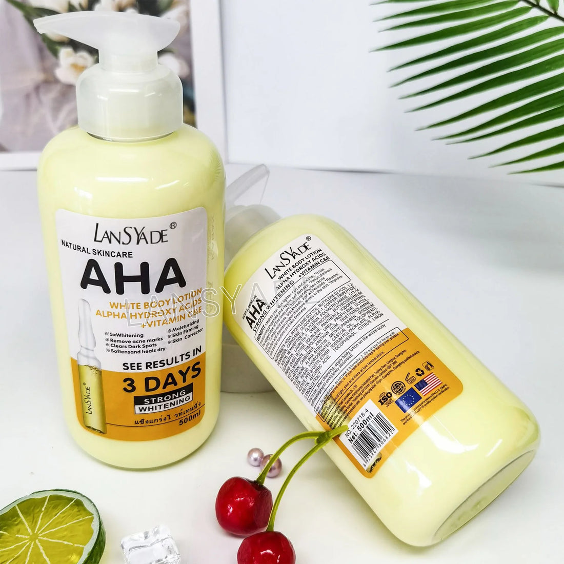 Whitening Body Lotion with AHA & Vitamins C&E – 500ml