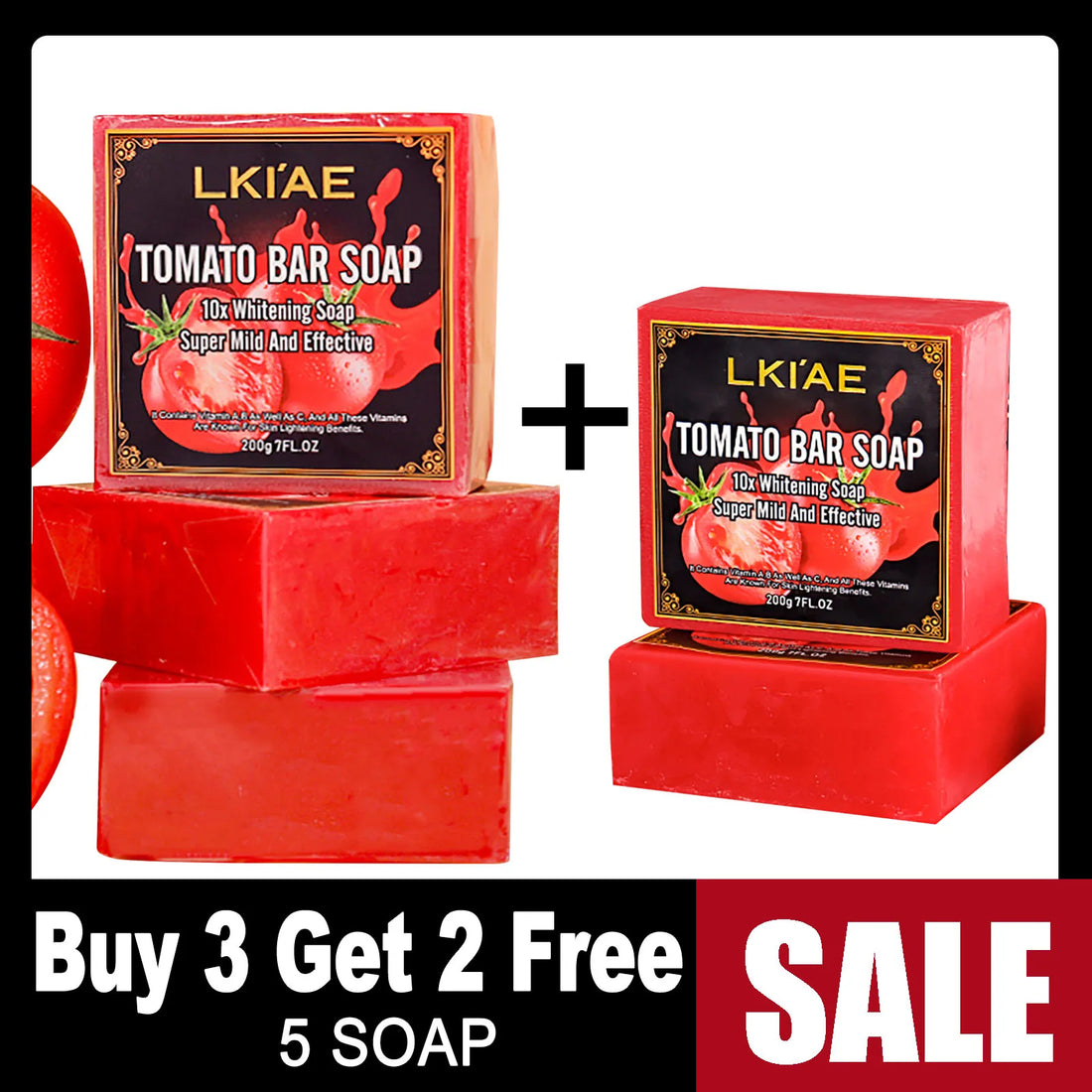 LKIAE Tomato Scented Natural Bar Soap – 200g