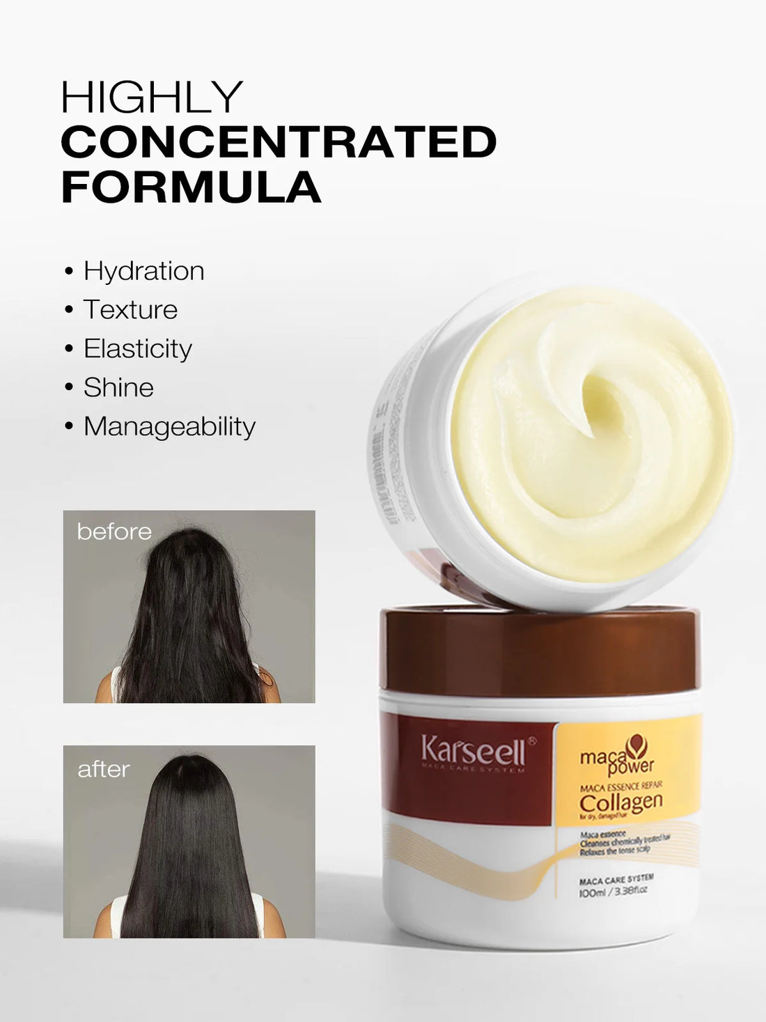Karseell Collagen Hair Mask + Argan Oil Serum