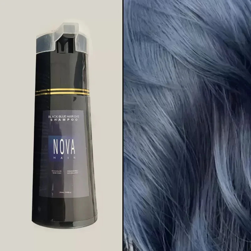 Nova 3-in-1 Natural Black Hair Dye Shampoo