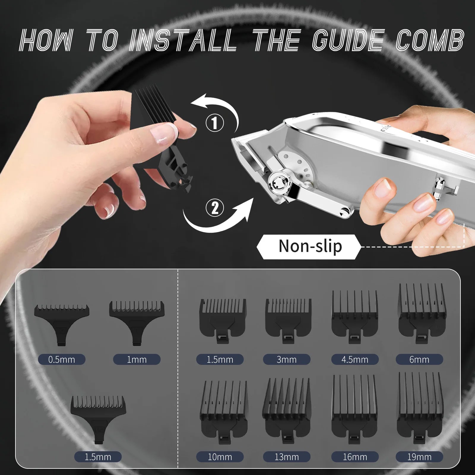 Sejoy Professional Cordless Hair Clipper Kit