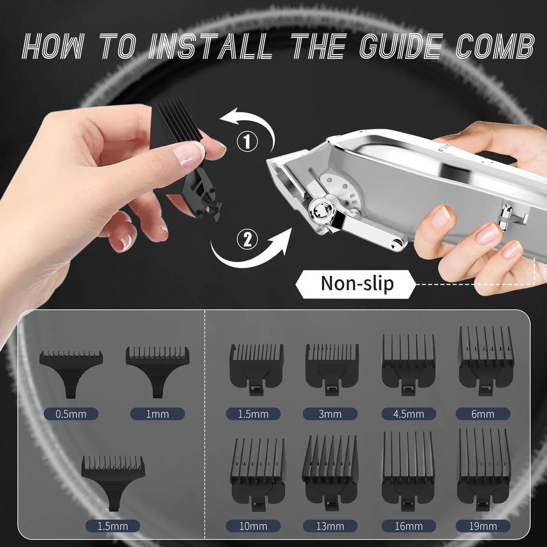 Sejoy Professional Cordless Hair Clipper Kit