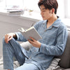 Men’s Cotton Plaid Pajama Set – Autumn/Winter