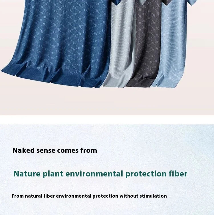 Men’s Summer Ice Silk Pajama Set