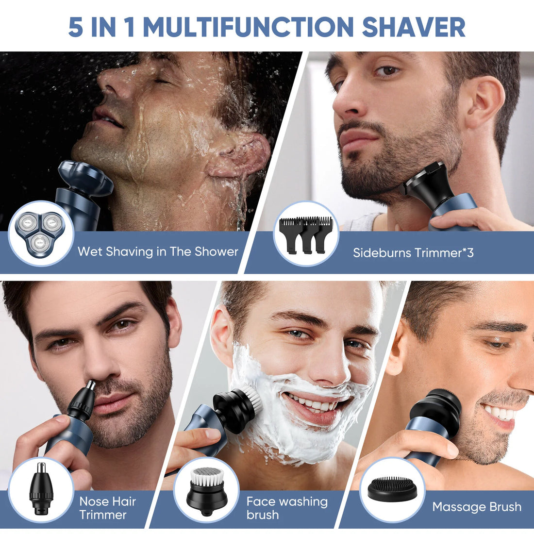 SEJOY 3-in-1 Men’s Electric Shaver