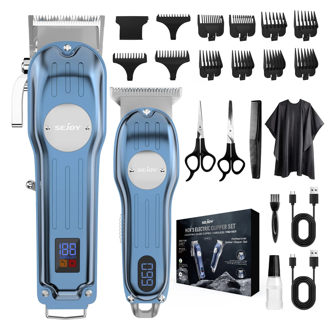 Sejoy Professional Cordless Hair Clipper Kit
