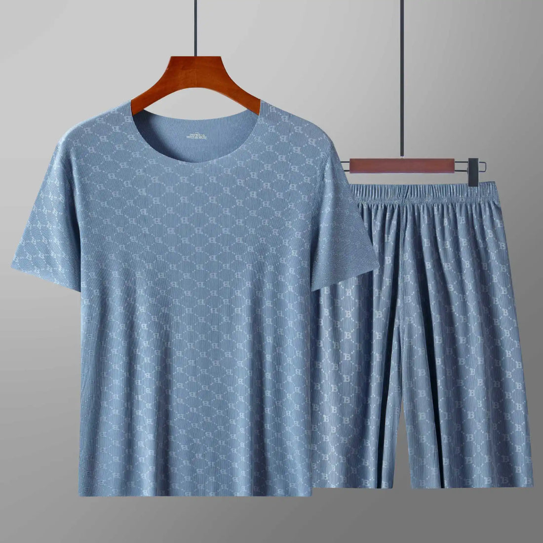 Men’s Summer Ice Silk Pajama Set