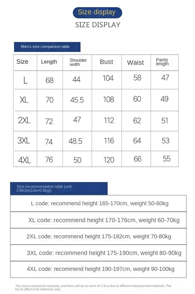 Men’s Cotton Two-Piece Pajama Set