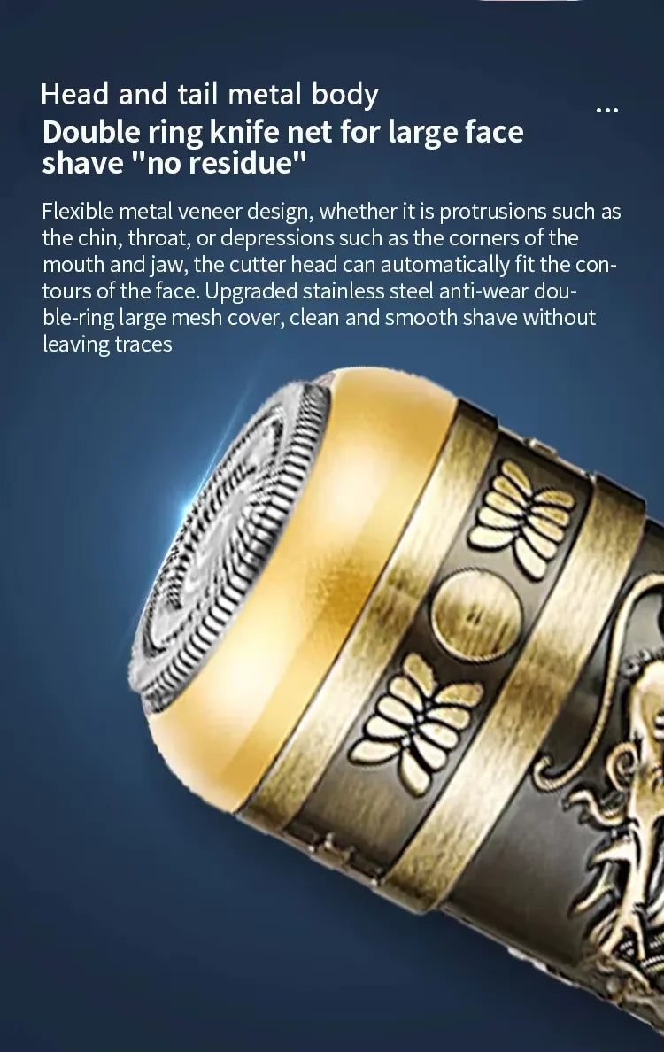 Dragon Head Mini USB Shaver for Men