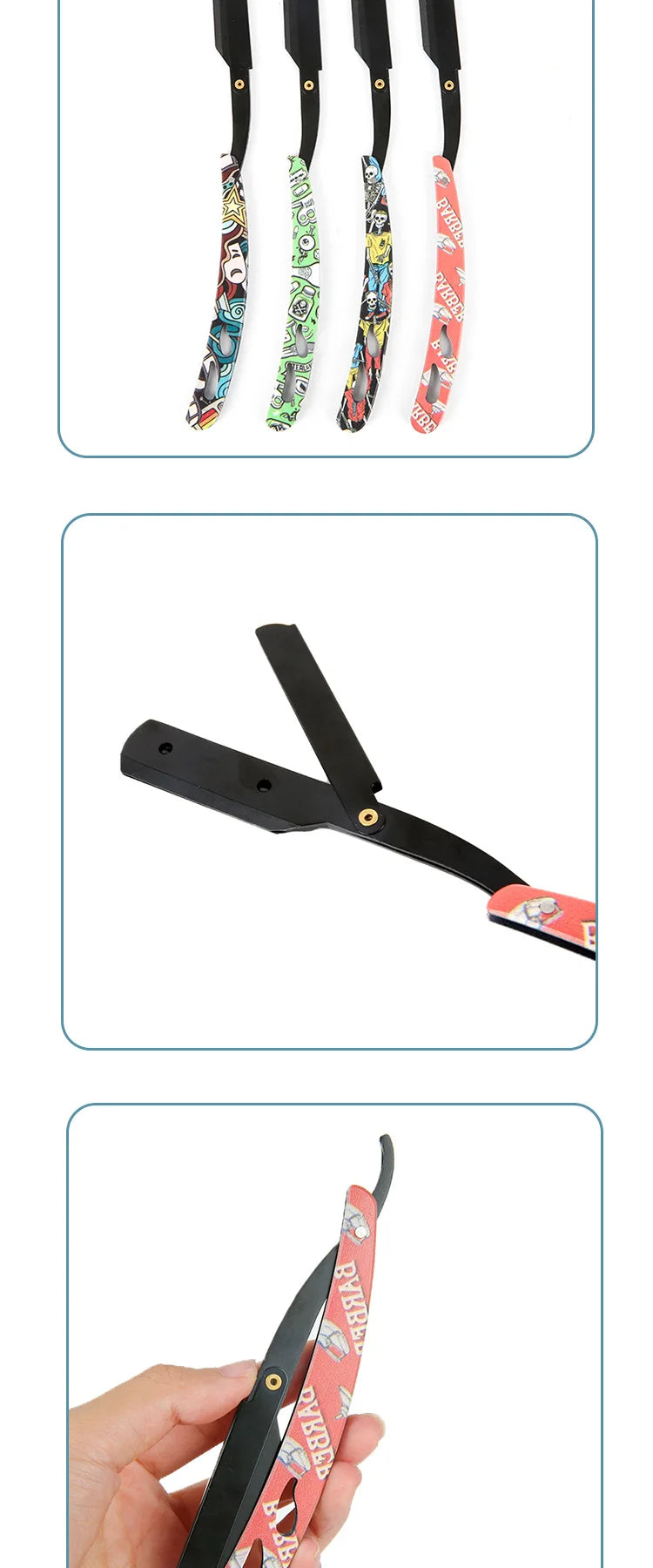 Men’s Straight Edge Barber Shavette Razor