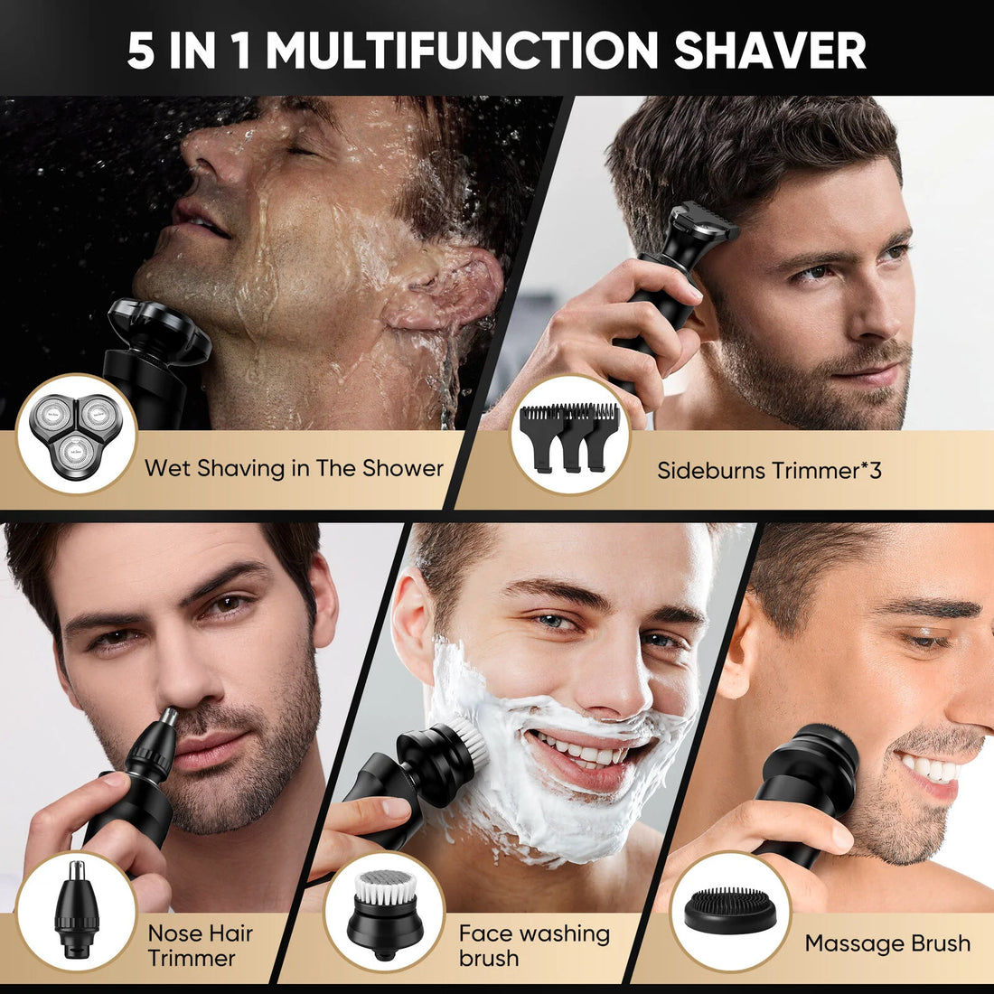 SEJOY 3-in-1 Men’s Electric Shaver
