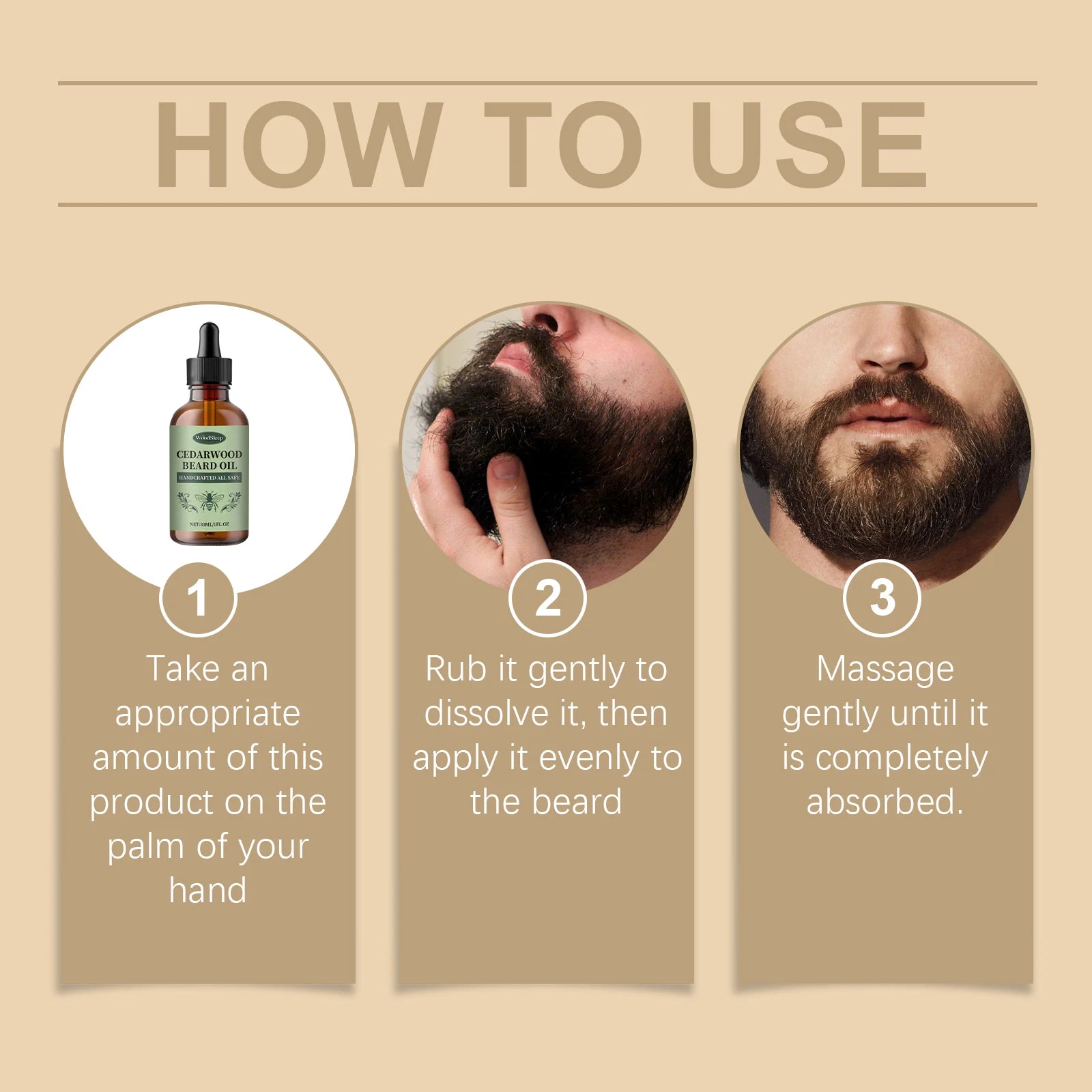 Cedarwood Beard Oil for Men