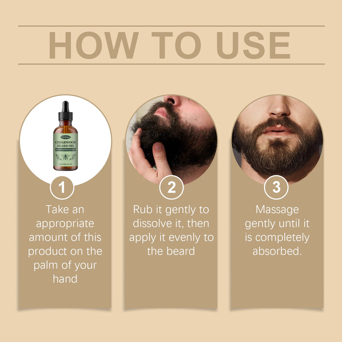 Cedarwood Beard Oil for Men