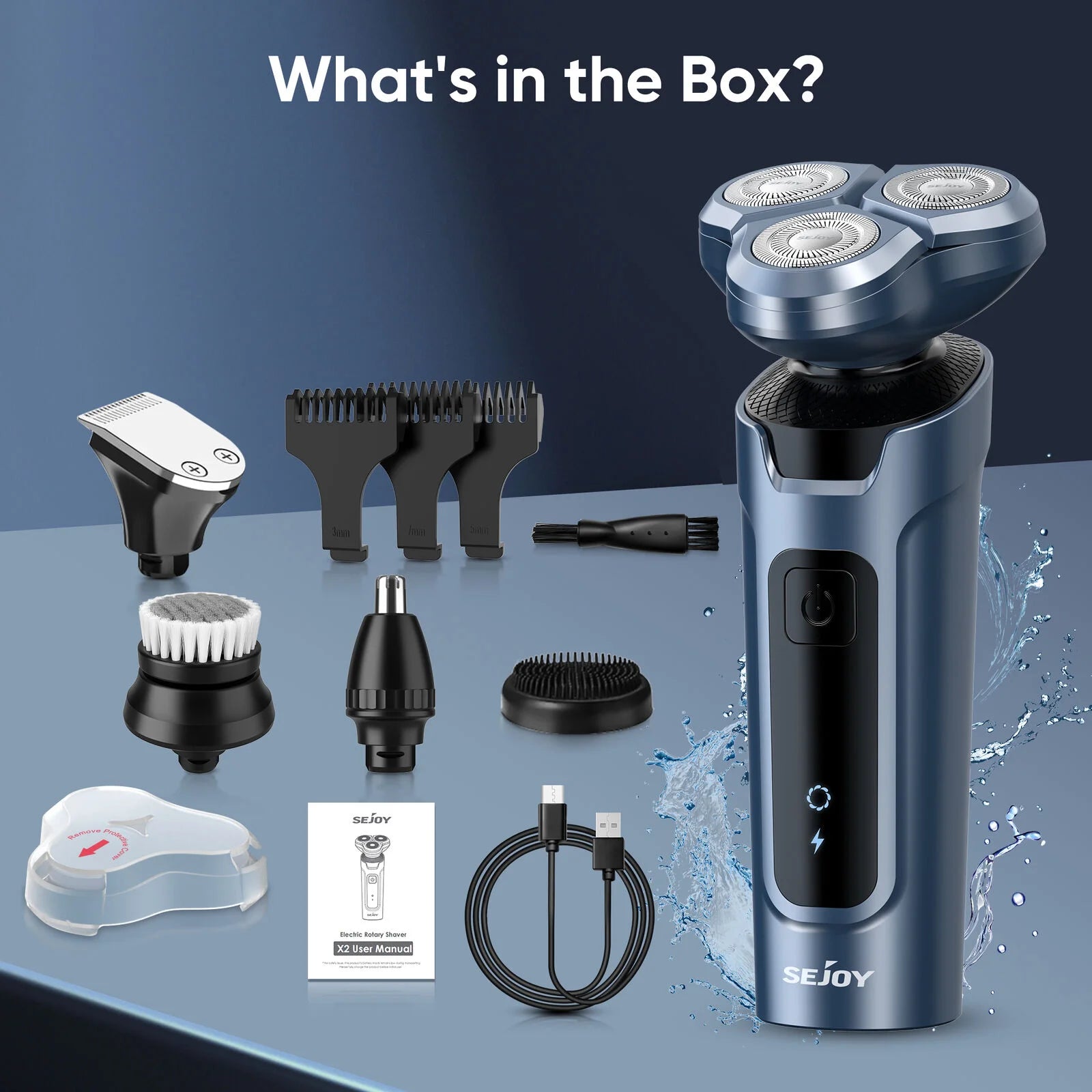 SEJOY 3-in-1 Men’s Electric Shaver
